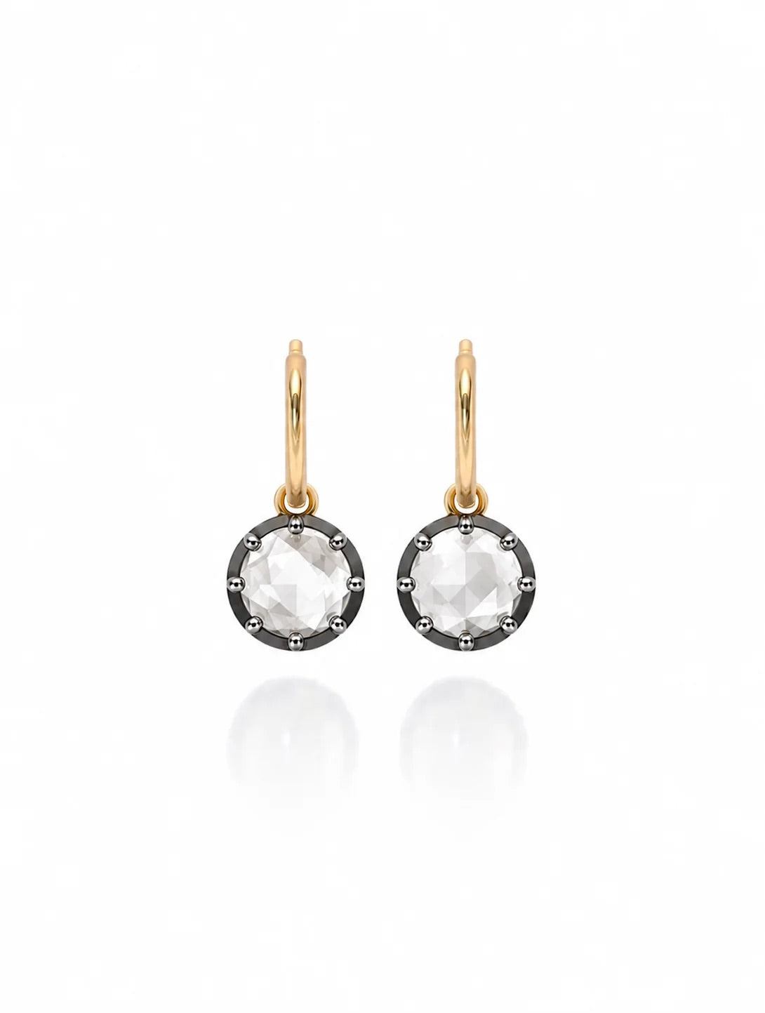 Rose Cut Diamond Drops