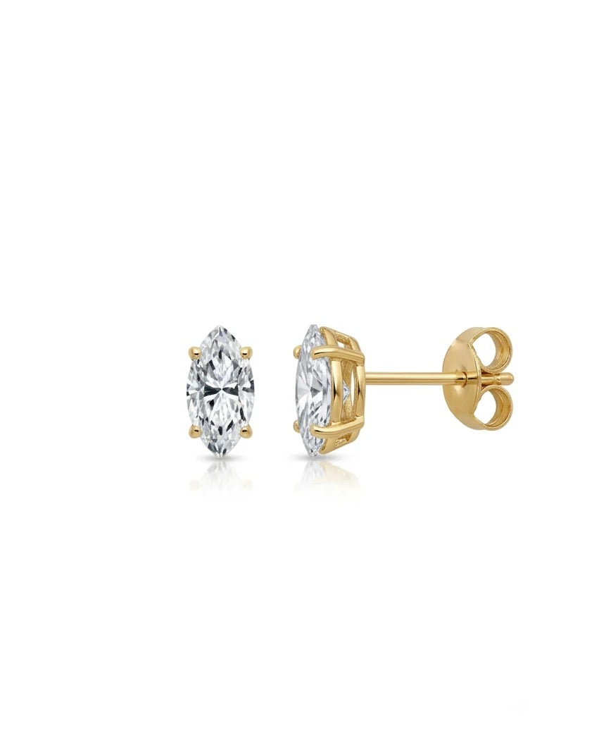 Marquise Solitaire Studs