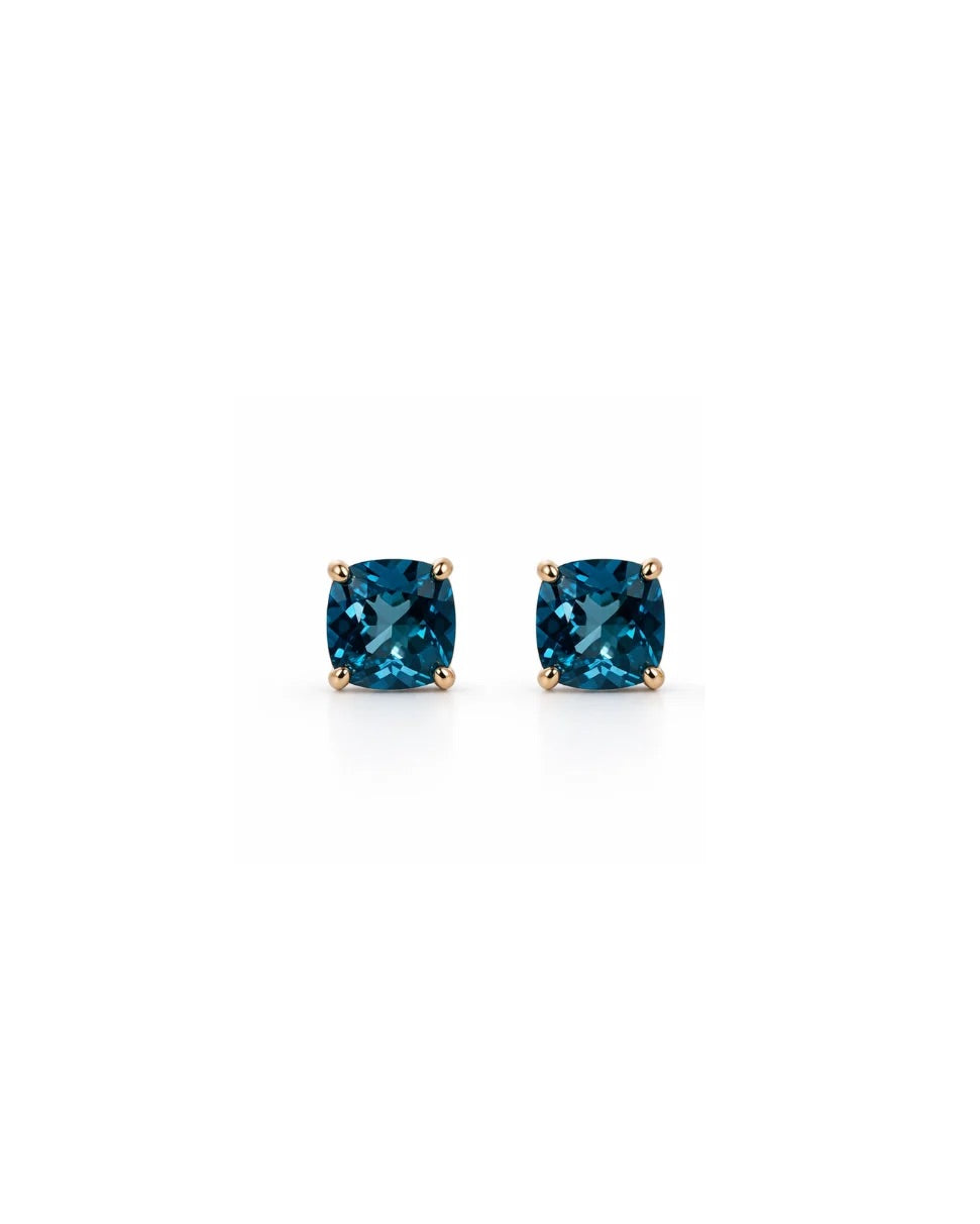 Blue Topaz Studs