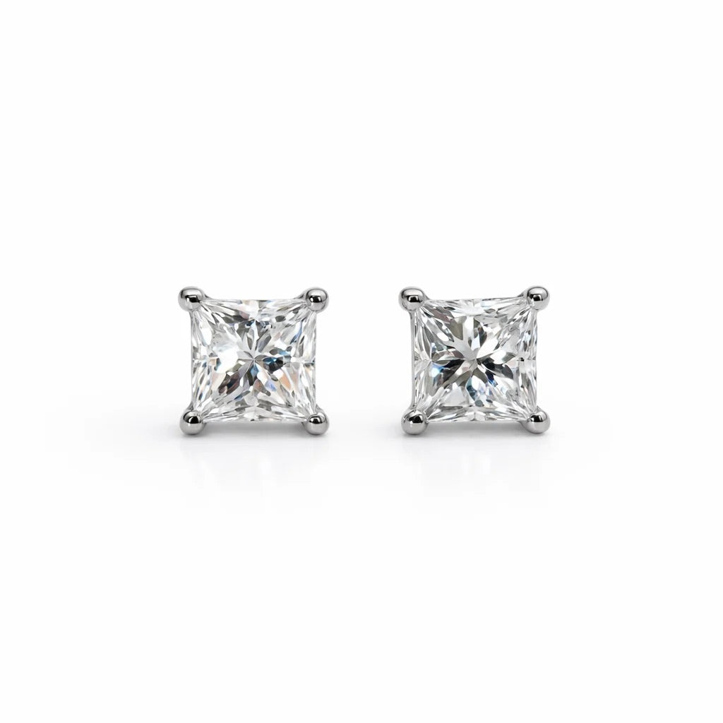 Princess Diamond Studs
