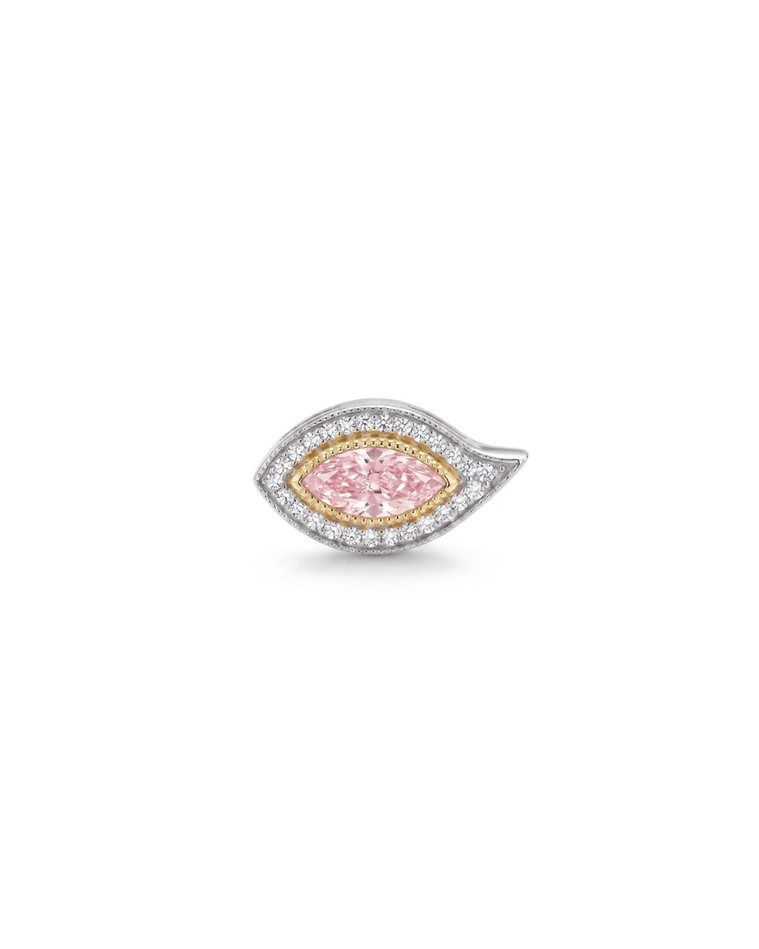Pink Diamond Evil Eye Pendant
