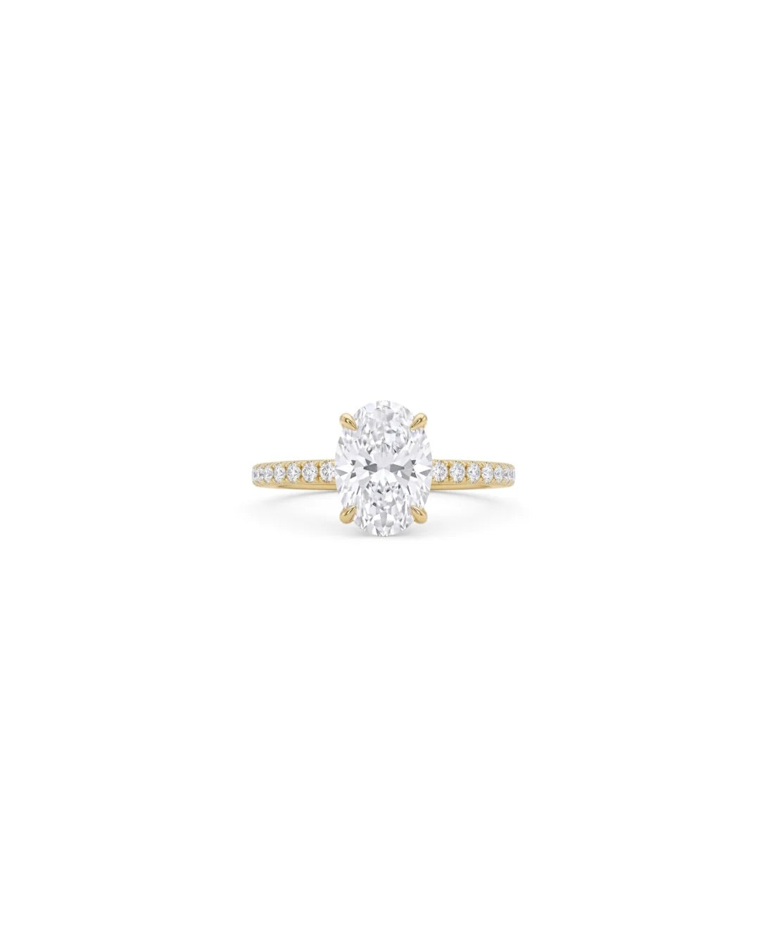 Oval Pavé Diamond Ring