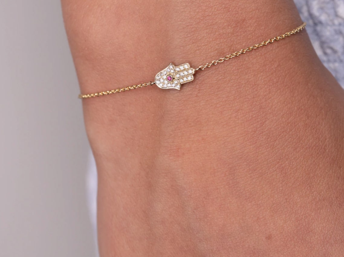 Diamond Hamsa Bracelet