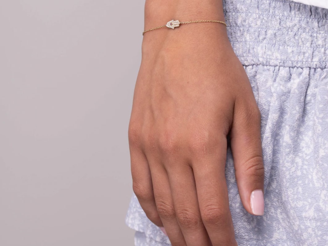 Diamond Hamsa Bracelet